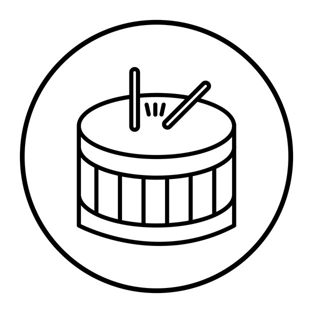 Drumvectorillustratie