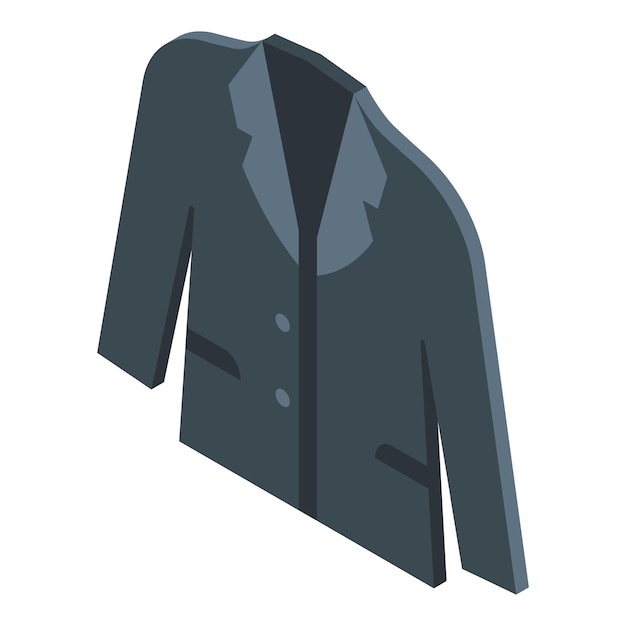 Иконка пиджака химчистки Изометрическая иконка вектора пиджака химчистки для веб-дизайна выделена на белом фоне