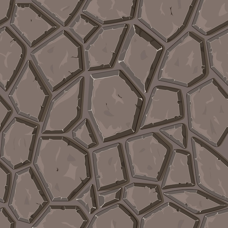 Vector dry cracked sandstone ground