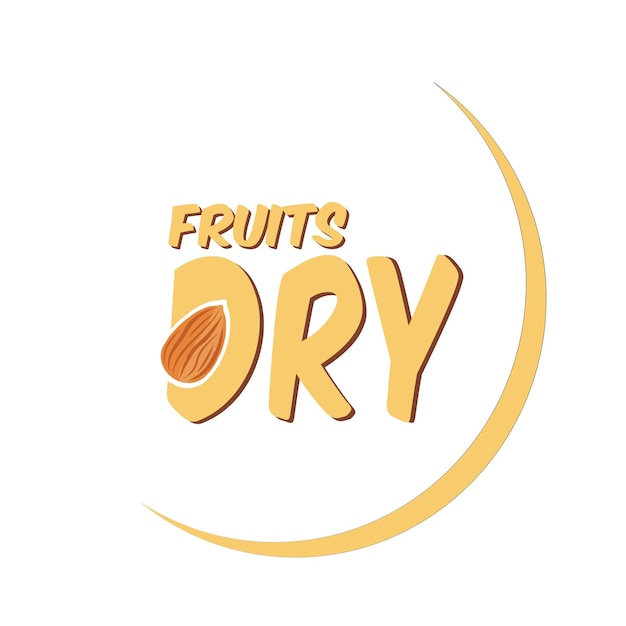 Vector dry fruit logo