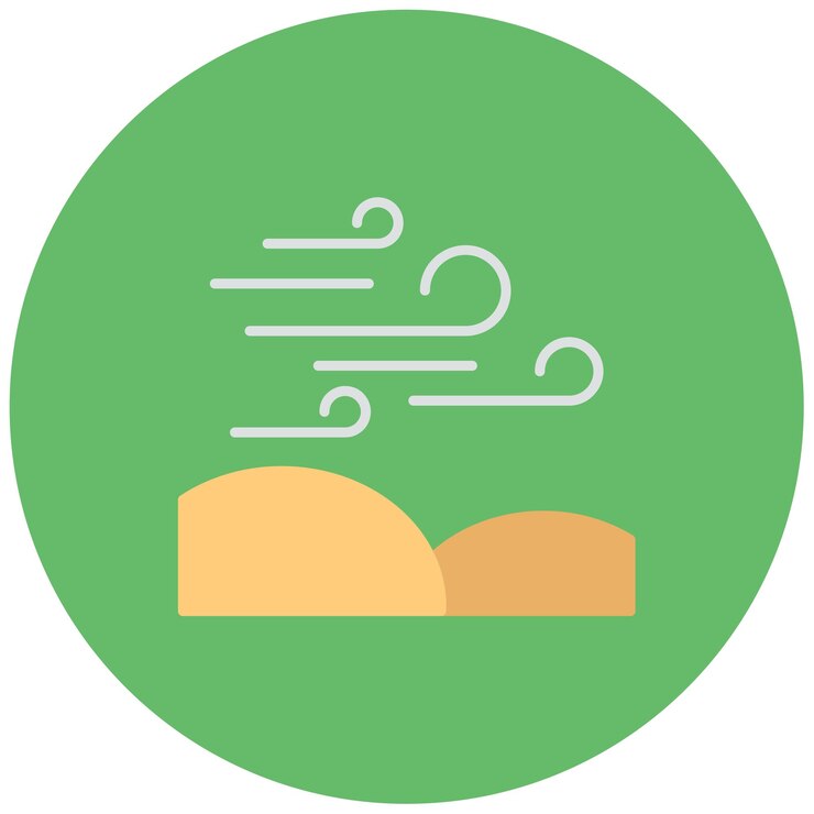 वेक्टर dry heat flat illustration