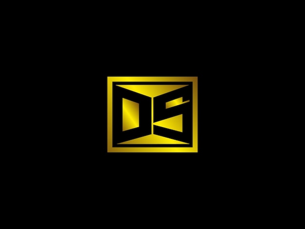 Vettore progettazione del logo ds