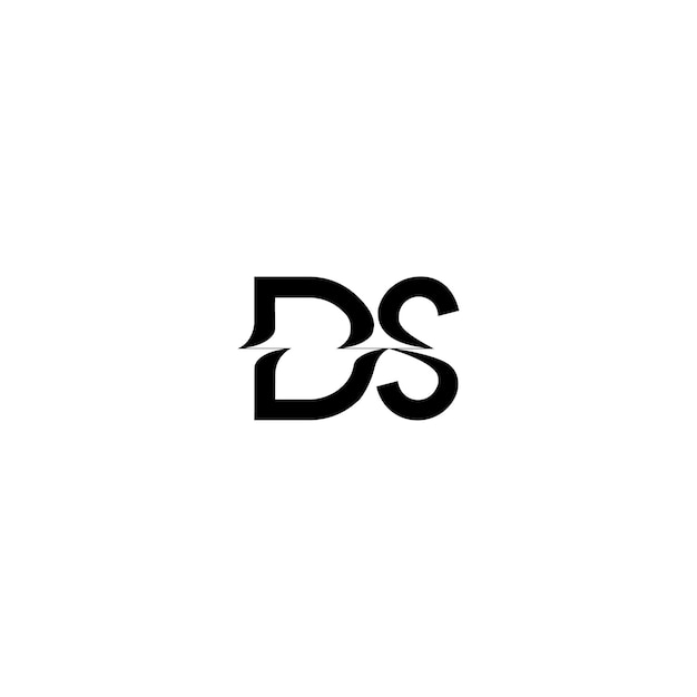 ベクトル ds モノグラムロゴ デザイン文字 テキスト名 シンボル モノクロロゴタイプ アルファベット文字 シンプルロゴ