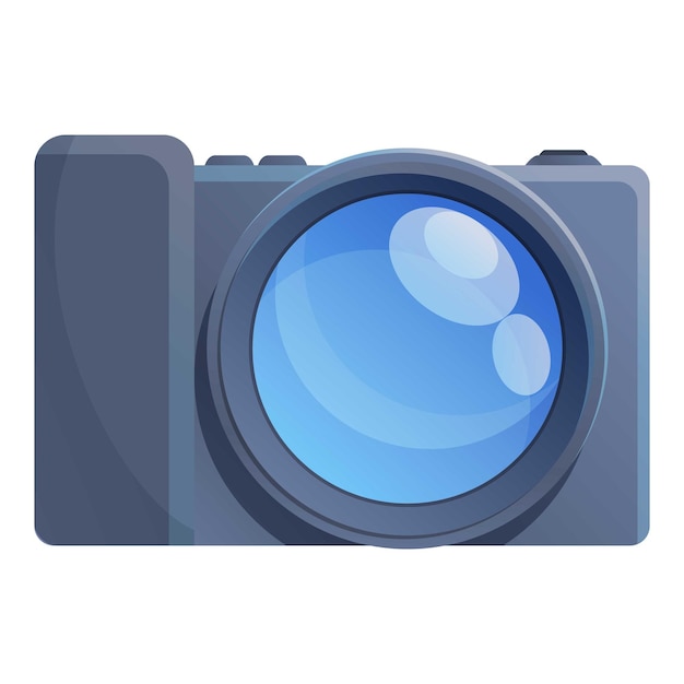 Vettore icona videocamera dslr cartoon di icona vettoriale videocamera dslr per il web design isolato su sfondo bianco