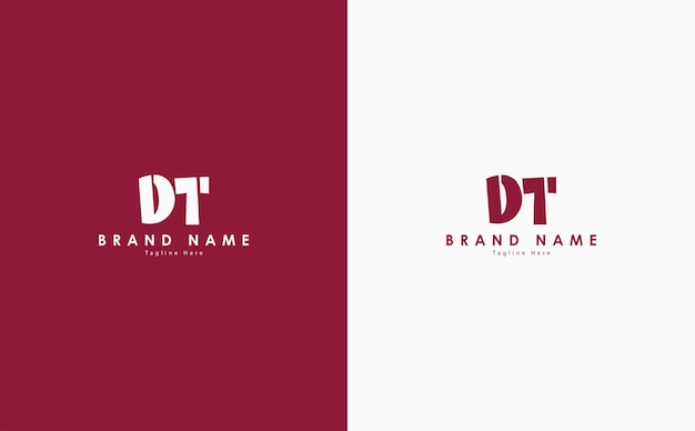 DT Letters vector logo design