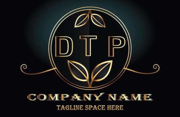 Vector dtp letter logo