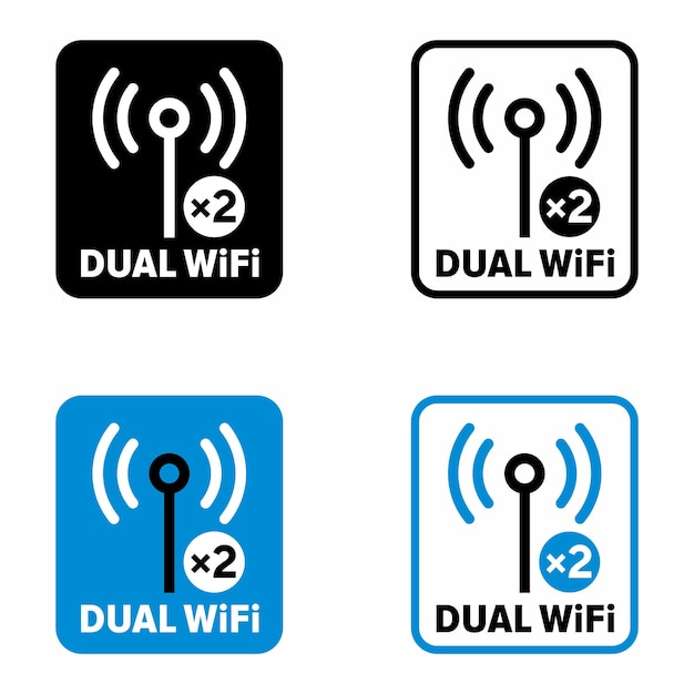 Dual Wi-Fi vector informatiebord