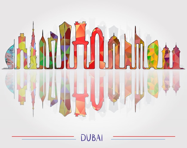 Dubai city Skyline background