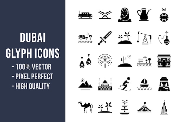 Dubai Glyph Icons