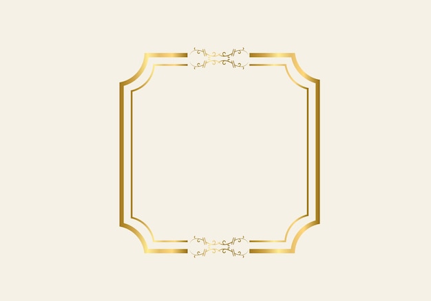 Dubbele rechthoek frame sjabloon, dubbele lijn frame, ontwerpelement, geometrische, vectorillustratie.