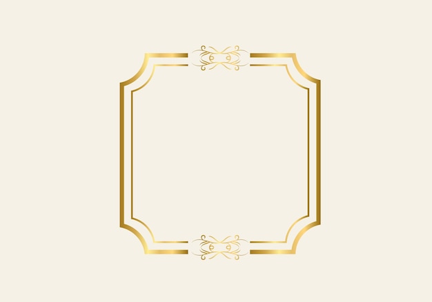 Dubbele rechthoek frame sjabloon, dubbele lijn frame, ontwerpelement, geometrische, vectorillustratie.