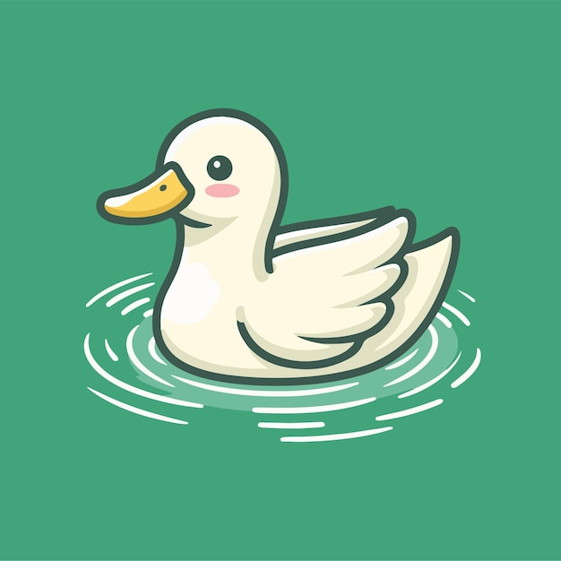 Vector duck ai generated image