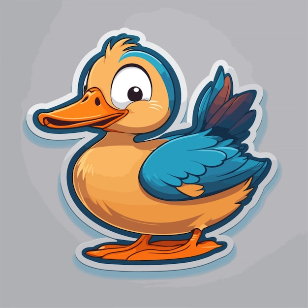 Vector duck cartoon vector