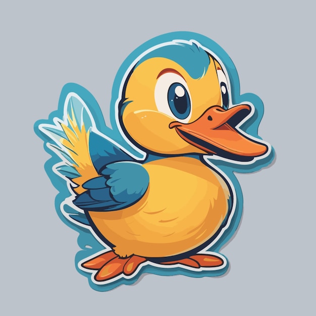 Duck cartoon vector