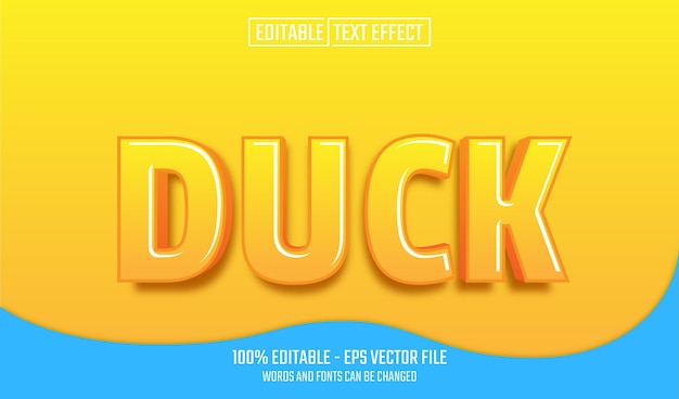 Duck editable text effect