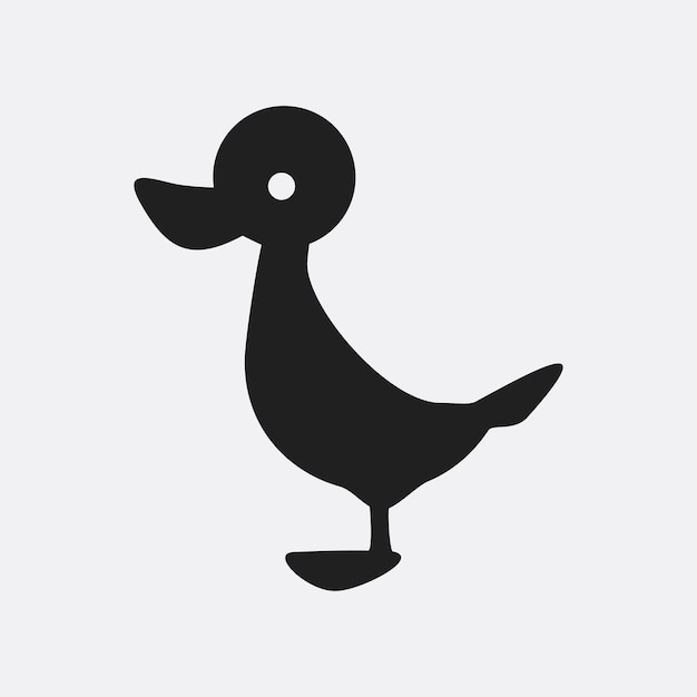 Vector duck icon illustration