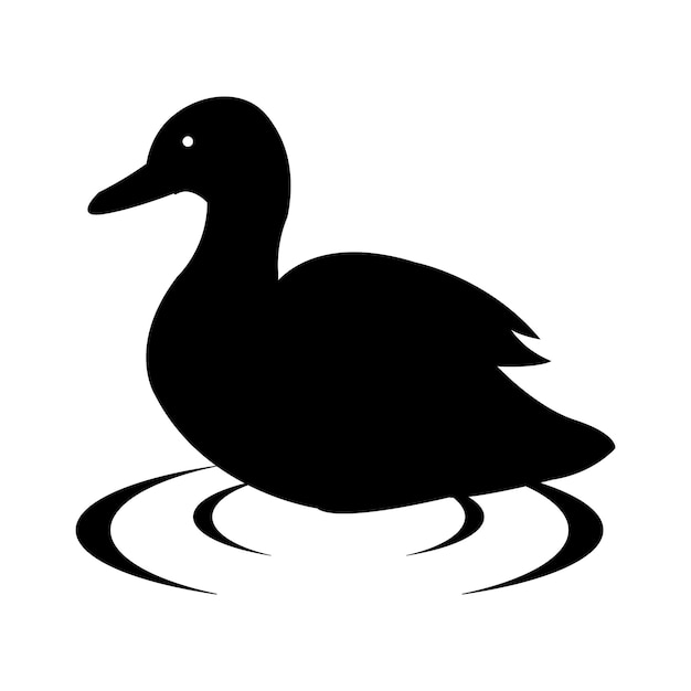 Duck icon logo vector design template