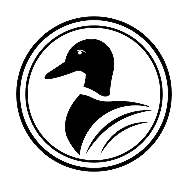 Vector duck icon logo vector design template