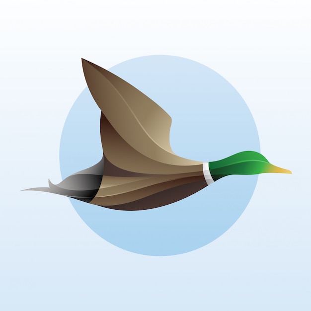 Vector duck logo afbeelding