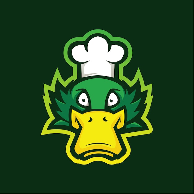 Duck mascot logo design