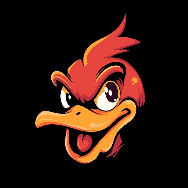 Vector duck mascot logo for esport duck tshirt design duck logo duck sticker