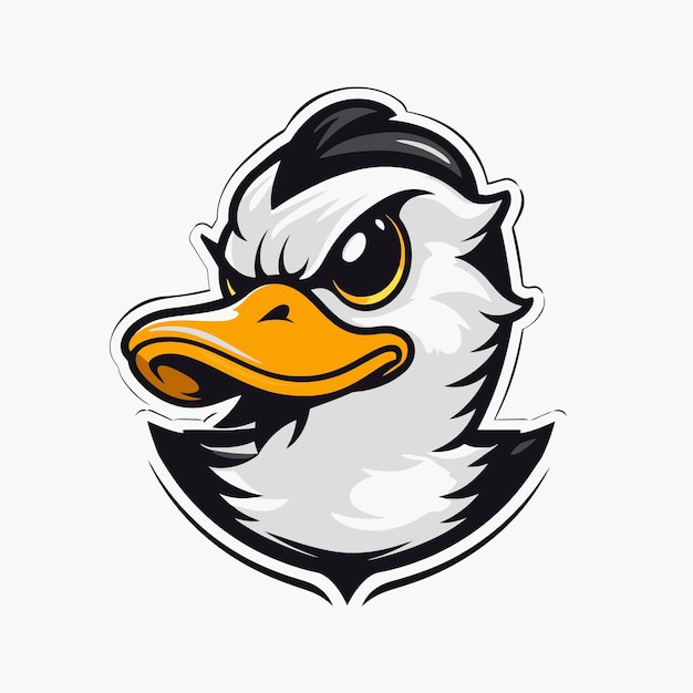 Vector duck mascot