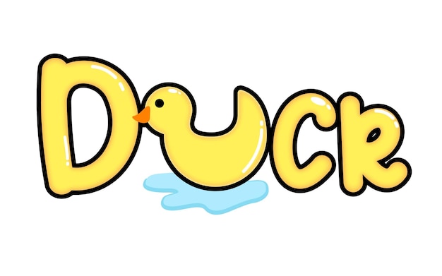 Duck TEXT EFFECT ADORABLE