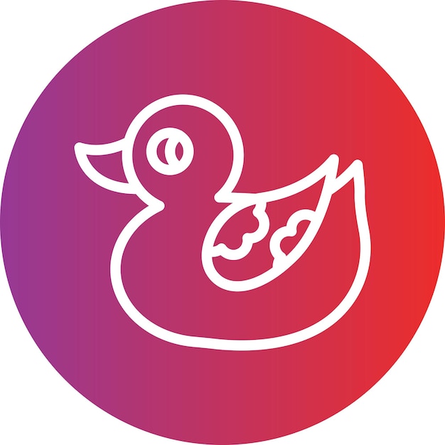 Duck Toy Icon Style