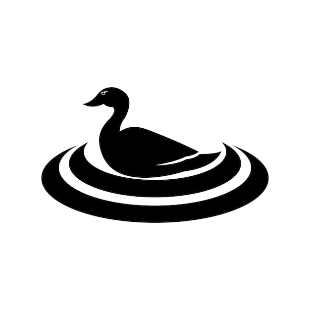 Duck vector icon illustration logo design