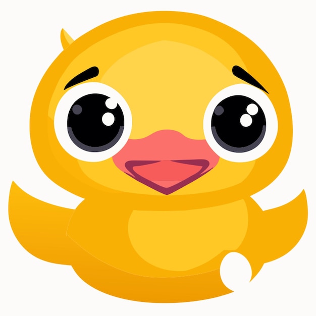 Vector duck vector illustration kawaii