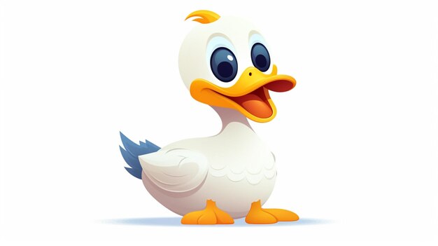 Vector duck vector on a white background