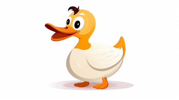 Vector duck vector on a white background