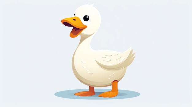 Vector duck vector on a white background