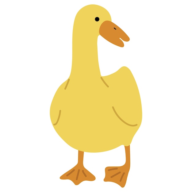 Vector duck yellow single 12