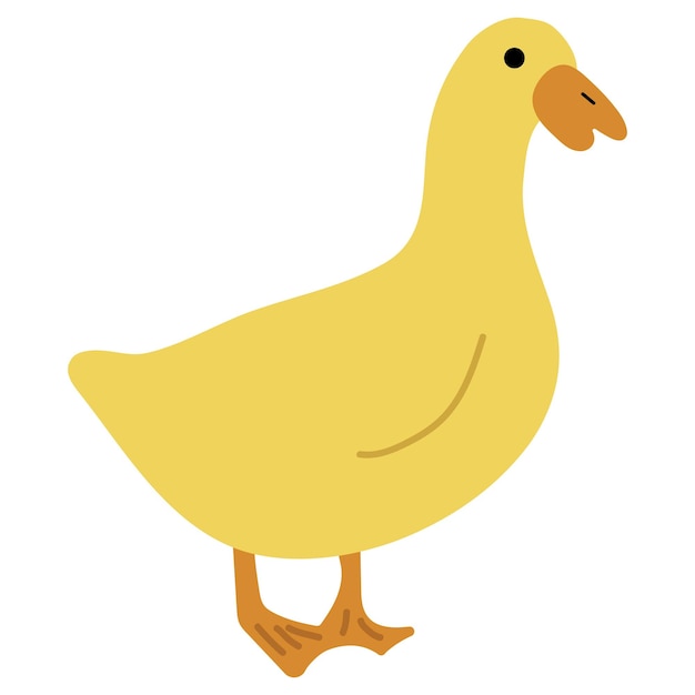 Vector duck yellow single 3