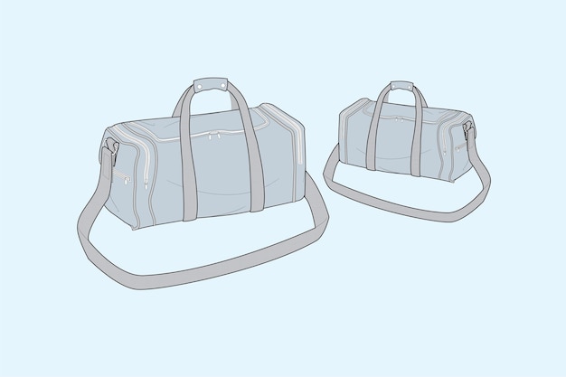 Vector duffle bag