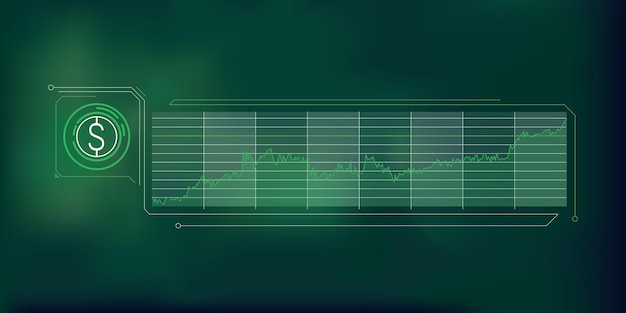 Duidelijke en beknopte infographics over de stijgende dollarprijs