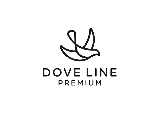 duif logo ontwerp vectorillustratie