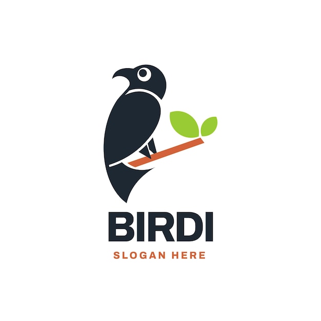 Vector duif vogel blad boom logo vector pictogram illustratie