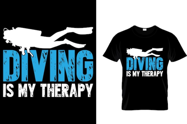 Duiken is mijn therapie Scuba TShirt