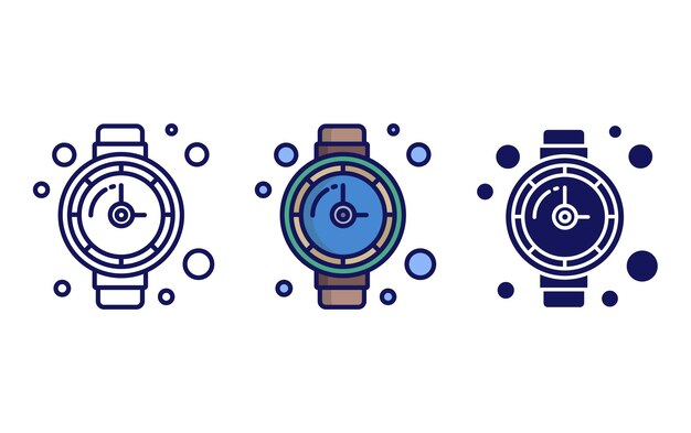 Duikhorloge vector icoon