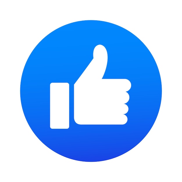 Duim omhoog Zoals pictogram Social media teken technologie ontwerp