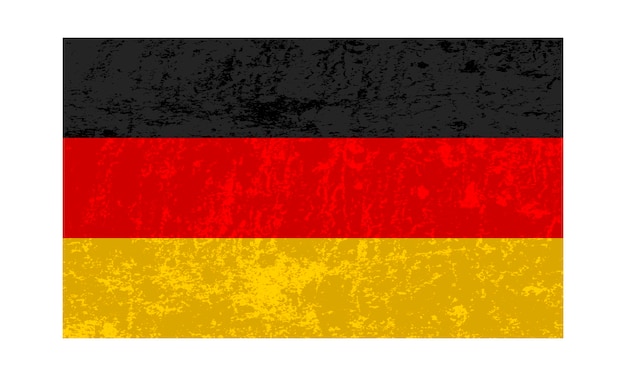 Duitsland grunge vlag officiële kleuren en proportie Vectorillustratie