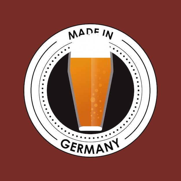 Duitsland oktoberfest bier embleem afbeelding