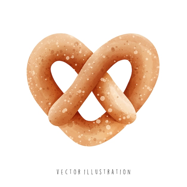 Vector duitsland symboolduitse pretzelvector illustratie