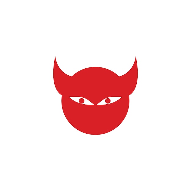 Duivel logo vector sjabloon