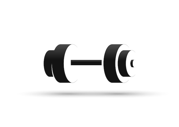 Dumbbell icon sign design template vector illustration