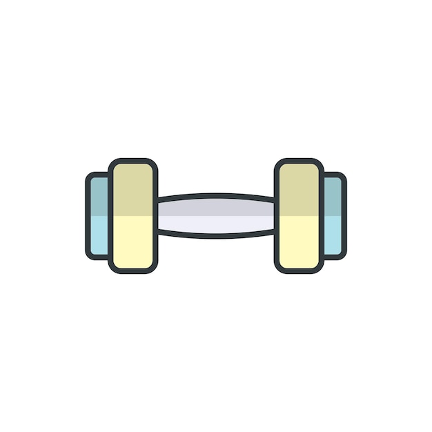 Dumbbell icoon vector ontwerp sjablonen