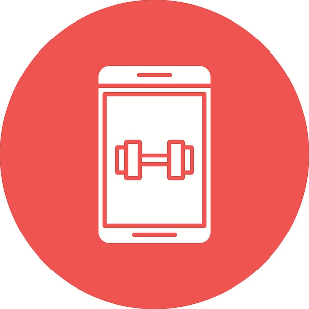 Dumbbells vector icon Can be used for Workout App iconset