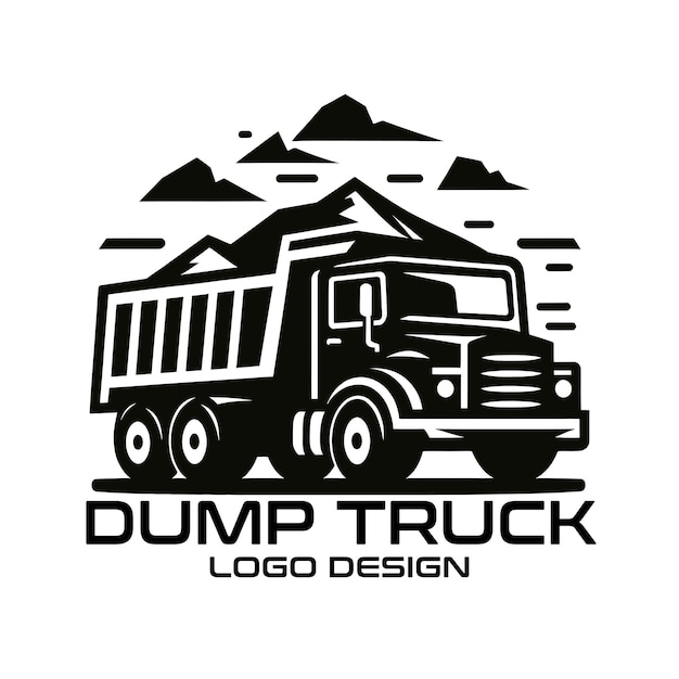 Dump Truck Vector Logo Design